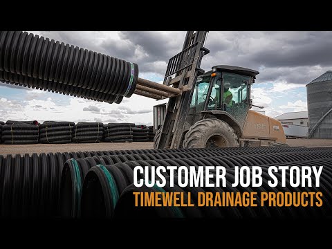 Timewell Draining Products Job Story | CASE Rough Terrian Forklift