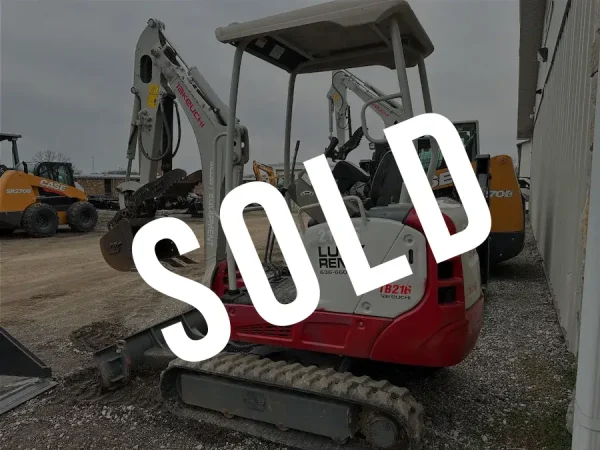 2020 Takeuchi TB216R Compact Excavator Sold