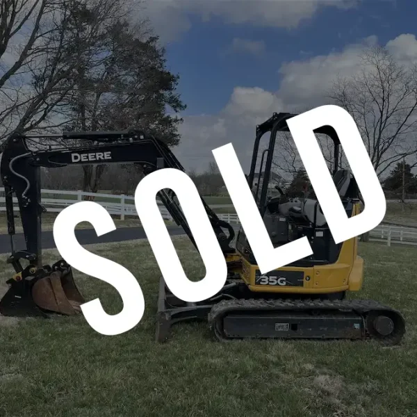 2020 John Deere 35G Mini Excavator sold