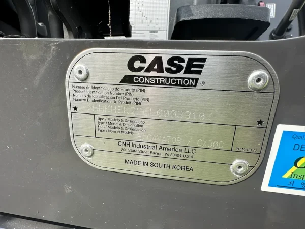 2024 CASE CX30C Mini (Compact) Excavator - EQ0036903